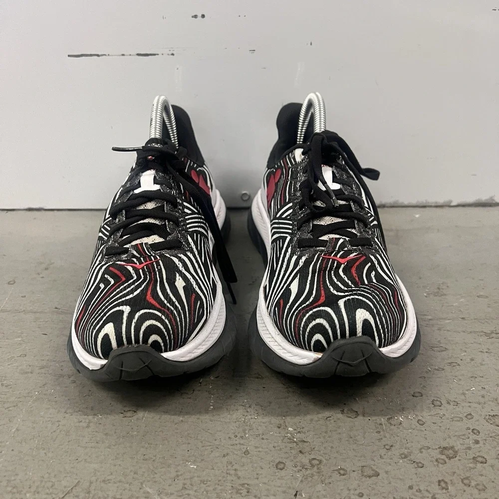 Hoka One One Mach 5 Running Shoes Black White Red Womens Size 7.5 B Marathon - Picture 4 of 9